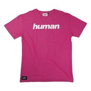 Queer Eye HUMAN Graphic Tee Pink White Pride Ready Crewneck‎ Short Sleeve XS
